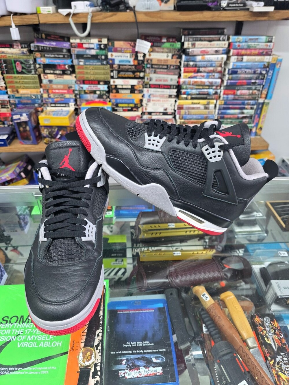 Nike Air Jordan 4 Retro Bred Reimagined FV5029-006 Black/Fire Red Size 13